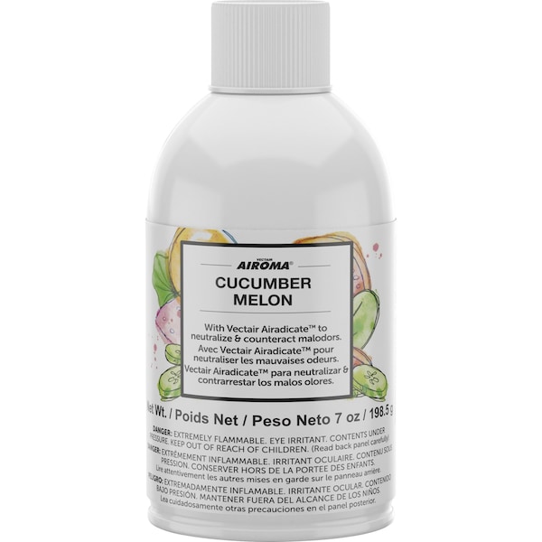 Vectaire Airoma Dispenser Fragrance Refill - 6000 cu ft - Cucumber & Melon, 12PK VTSAIRCUC - main